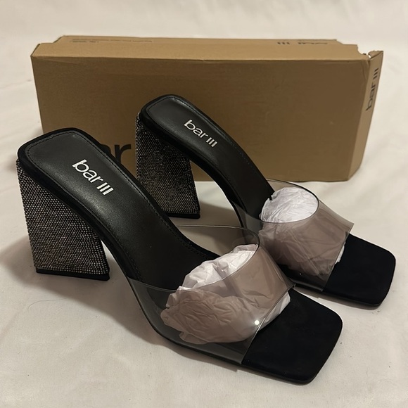 Bar lll Women's Avva Slide Dress Sandals black size 7.5 - Picture 10 of 10